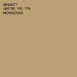 #BEA077 - Mongoose Color Image