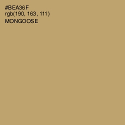 #BEA36F - Mongoose Color Image