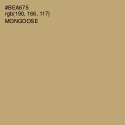 #BEA675 - Mongoose Color Image