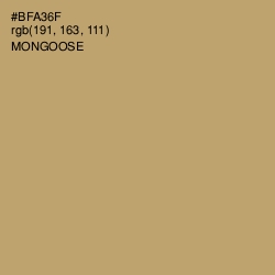 #BFA36F - Mongoose Color Image