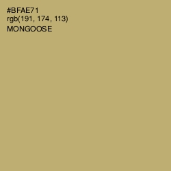 #BFAE71 - Mongoose Color Image