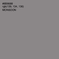 #8B8688 - Monsoon Color Image