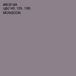 #8C818A - Monsoon Color Image
