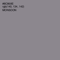 #8C868E - Monsoon Color Image