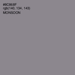 #8C868F - Monsoon Color Image