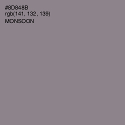 #8D848B - Monsoon Color Image