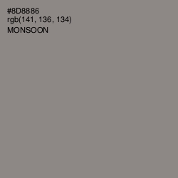 #8D8886 - Monsoon Color Image