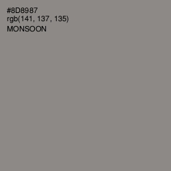 #8D8987 - Monsoon Color Image
