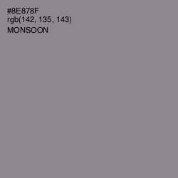 #8E878F - Monsoon Color Image