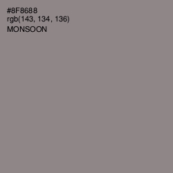 #8F8688 - Monsoon Color Image