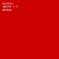 #CC0101 - Monza Color Image