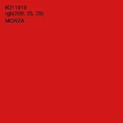 #D11919 - Monza Color Image
