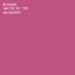 #C05280 - Mulberry Color Image