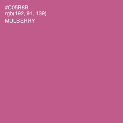 #C05B8B - Mulberry Color Image