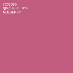 #C35D80 - Mulberry Color Image