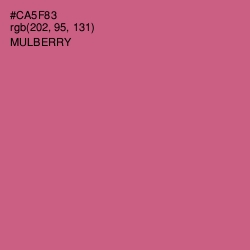 #CA5F83 - Mulberry Color Image