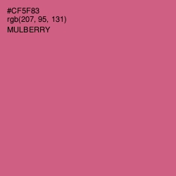 #CF5F83 - Mulberry Color Image