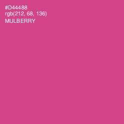 #D44488 - Mulberry Color Image