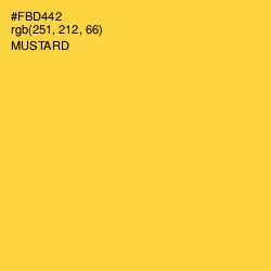 #FBD442 - Mustard Color Image