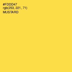 #FDDD47 - Mustard Color Image