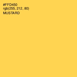 #FFD450 - Mustard Color Image