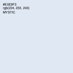 #E0E9F3 - Mystic Color Image