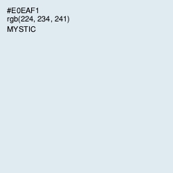 #E0EAF1 - Mystic Color Image