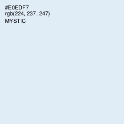 #E0EDF7 - Mystic Color Image