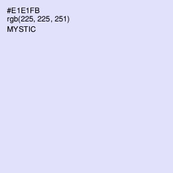 #E1E1FB - Mystic Color Image
