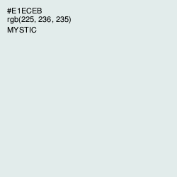 #E1ECEB - Mystic Color Image