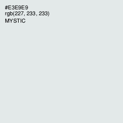 #E3E9E9 - Mystic Color Image