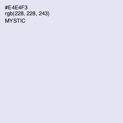 #E4E4F3 - Mystic Color Image