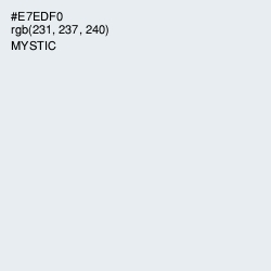 #E7EDF0 - Mystic Color Image
