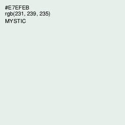 #E7EFEB - Mystic Color Image