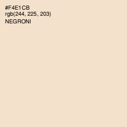 #F4E1CB - Negroni Color Image