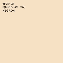 #F7E1C5 - Negroni Color Image