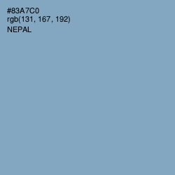 #83A7C0 - Nepal Color Image