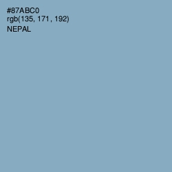 #87ABC0 - Nepal Color Image