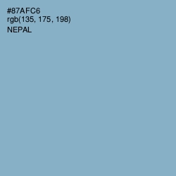 #87AFC6 - Nepal Color Image