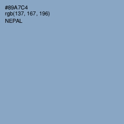 #89A7C4 - Nepal Color Image
