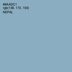 #8AADC1 - Nepal Color Image