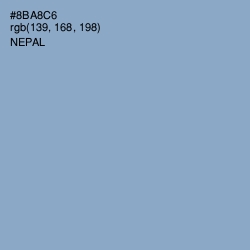 #8BA8C6 - Nepal Color Image