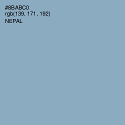 #8BABC0 - Nepal Color Image