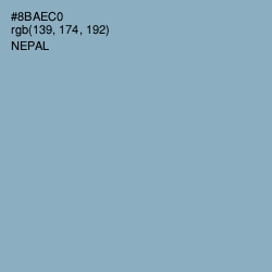 #8BAEC0 - Nepal Color Image