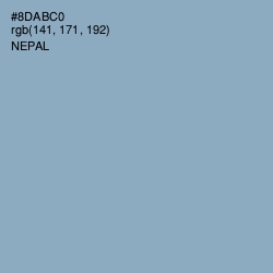 #8DABC0 - Nepal Color Image