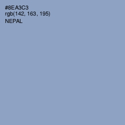 #8EA3C3 - Nepal Color Image