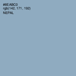 #8EABC0 - Nepal Color Image