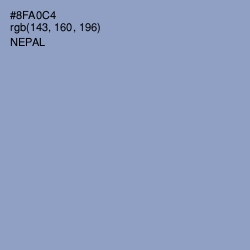 #8FA0C4 - Nepal Color Image