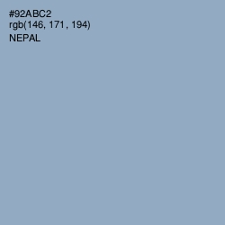 #92ABC2 - Nepal Color Image