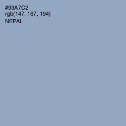 #93A7C2 - Nepal Color Image